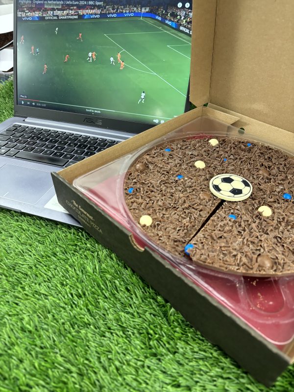 10" Football chocolate pizza