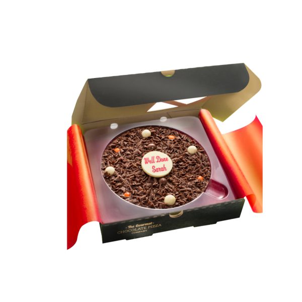 Personalised chocolate pizza